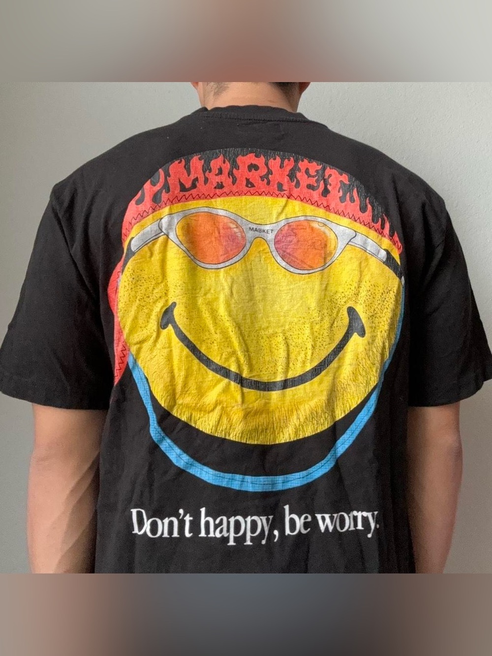 Chinatown Market x Smiley Exclusive Graphics Black Tee Shirt